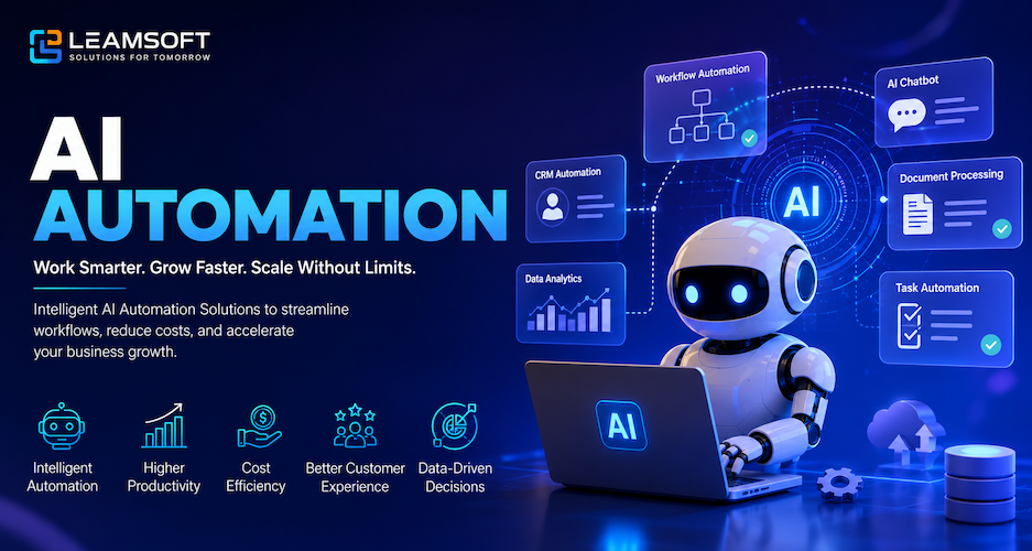 AI Automation Solutions by Leamsoft for Intelligent Business Workflow Automation